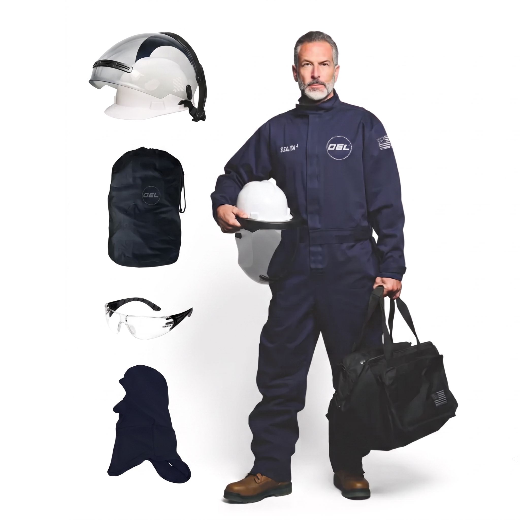 12 Cal Navy Coveralls and Headgear Kit Mens